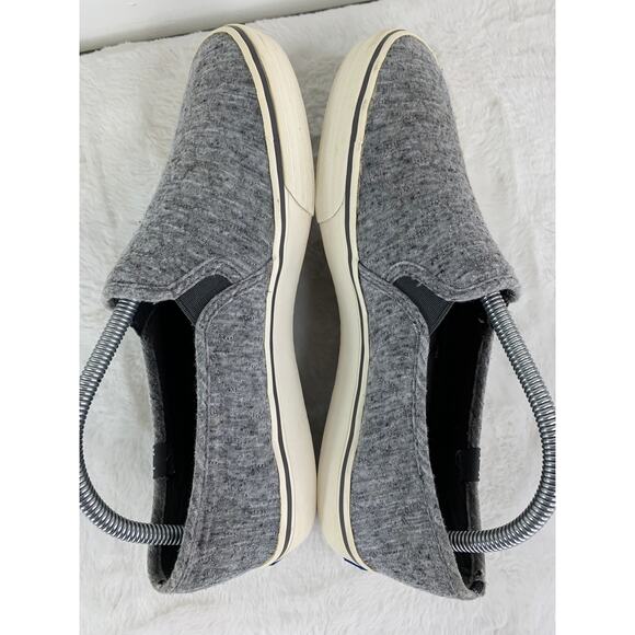 Keds Women’s Double Decker Gray Perforated Slip-On Sneakers Size 10 - Picture 4 of 8